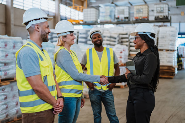 Warehouse Handshake