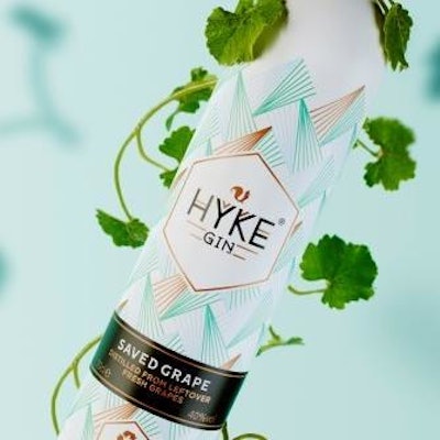 Hyke's new aluminum spirit bottle is made entirely from PCR materials.