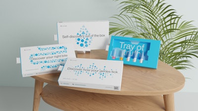 The packaging for the kits includes instructions, a container for the sample return and a pre-paid shipping label.