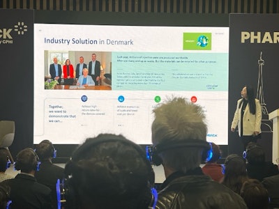 Baijia Huang, Global Environmental Lead at Novo Nordisk shared results from ReMed™ the overarching program used to describe all take-back pilot initiatives in Novo Nordisk. One such program in Denmark for injection pens showed a 32% return rate in 2024.