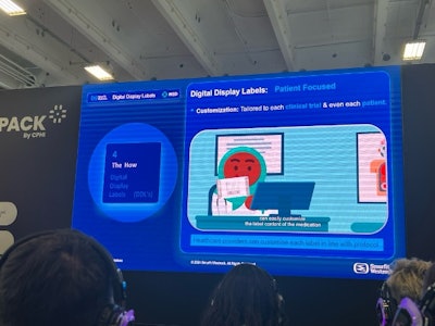 In a Lightning Talk session, Matt Bolton from MSD and Brian Sheridan discussed how digital display labels are helping clinical trial companies get their drugs out to market faster.