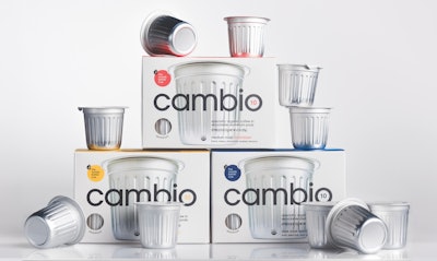 Cambio coffee is available in eight blends, in 10-, 22- and 32-ct multipacks. The aluminum pods can be found in Walmart, Harris Teeter, Kroger, and Target.