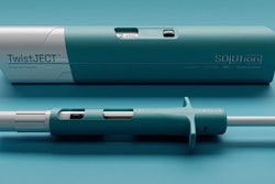 The dual chamber prefilled syringe contains sterile water and powdered medication, reducing the preparation steps from 14 to just three for the syringe.