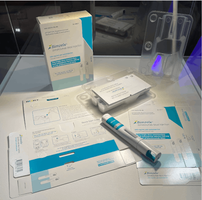 The BIMZELX™ 160MG 2 autoinjector recently won an award at Pharmapack for patient-centric design.