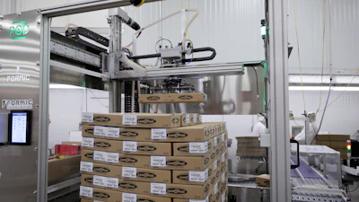 A total of five palletizers were added at the Lansing facility. Land O'Frost saw greater savings after adding more machines.