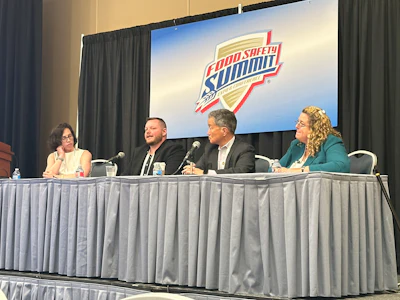 Joseph Starr (center left) noted how collateral effects of regulatory changes in food chemicals can impact supply chains, cost, and food security.