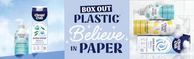 Clean Cult is eliminating plastic waste by replacing traditional cleaning product packaging with refillable aluminum bottles and 100% recyclable paperboard cartons—cutting single-use plastic by up to 90%.