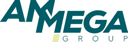 Ameega Group corporate logo in teal green typography
