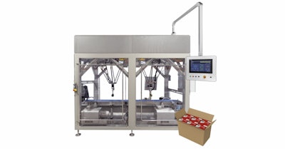 MCP Series American box system with robotic picking, case erector, and sealer.