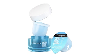 Neutrogena Hydro Boost now comes in refill pods that cut plastic waste by up to 89% when consumers reuse the original jar.
