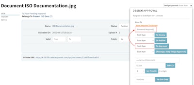 Cetec Erp Figure 1 Signature Validation On Approval Workflow