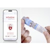 Schreiner MediPharm’s labels include digital first-opening indication. The labels wrap around part of the cap of an autoinjector or pen to prompt an irreversible digital sealing function. During the smartphone scanning process, an automatic check is performed to verify that the product is still intact.