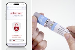 Schreiner MediPharm’s labels include digital first-opening indication. The labels wrap around part of the cap of an autoinjector or pen to prompt an irreversible digital sealing function. During the smartphone scanning process, an automatic check is performed to verify that the product is still intact.