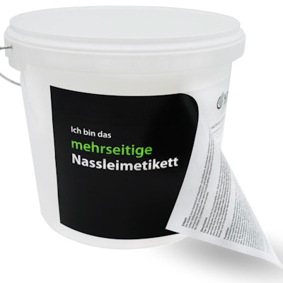 Made from a combination of paper, cardboard, carton and composite materials, the multi-layer design eliminates the need for applying two separate labels, thereby reducing material consumption by up to 50%.