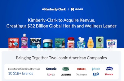 This transaction brings together two iconic American companies to create a combined portfolio of complementary products, including 10 billion-dollar brands, that touch nearly half the global population through every stage of life.