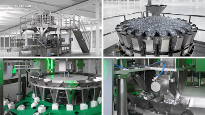 WeighPack Systems' High-Speed Rigid Container Weigh Filling System with PrimoCombi & Spindexer HS