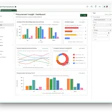 Procurement Insights Dashboard with multicolored bar, line, and pie charts showing analytics