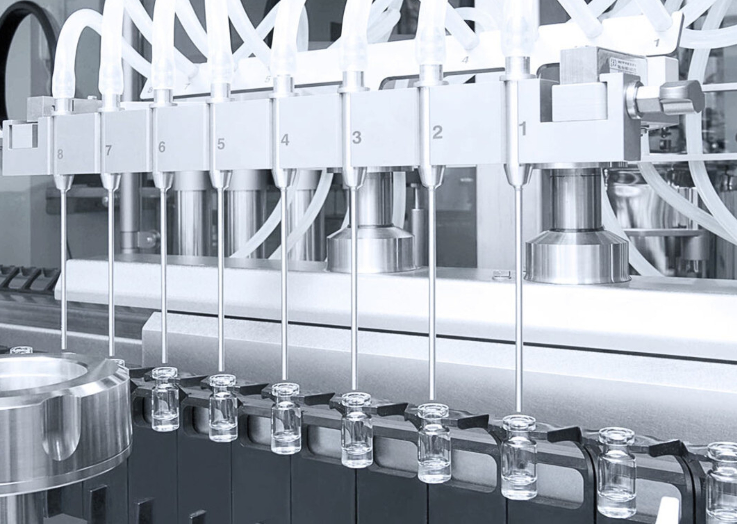 To ensure that any substances which may have contaminated the outside of vials during filling do not pose a risk to humans or the environment, the exterior surfaces of containers are increasingly being cleaned.