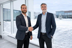 Alexandre Clarizio, CEO and Founder of Kaster Technologies, Louis Roy, CEO and Founder of OPTEL. (CNW Group/Optel Group)