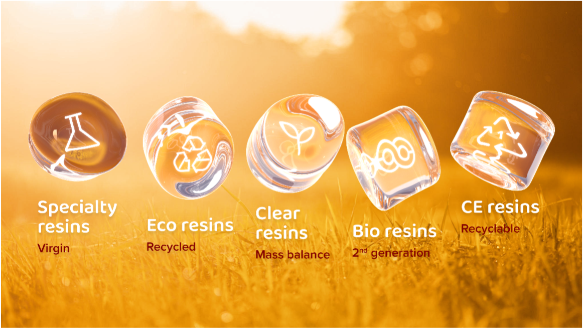 Selenis' resin portfolio includes sustainable alternatives designed to advance circularity and reduce environmental impact across multiple applications.