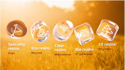 Selenis' resin portfolio includes sustainable alternatives designed to advance circularity and reduce environmental impact across multiple applications.