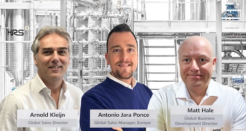 Three male professionals identified as Arnold Kleijn, Antonio Jara Ponce, and Matt Hale in corporate team photo