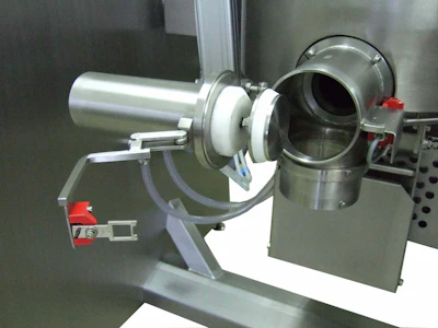 Industrial rotary drum processor with metallic cylinder and mounting hardware