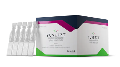 “Ritedose is proud to work alongside Tenpoint Therapeutics on the manufacturing of national launch quantities of YUVEZZI so this treatment can be available to all presbyopia patients who need it,” says Jody Chastain, president and CEO of Ritedose.