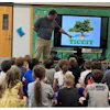 Colbert's Todd Douthit presents the program to elementary students