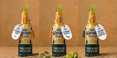 The design references Rio&rsquo;s beachfront culture and is intended to function both as beverage packaging and as a collectible souvenir linked to Rio.