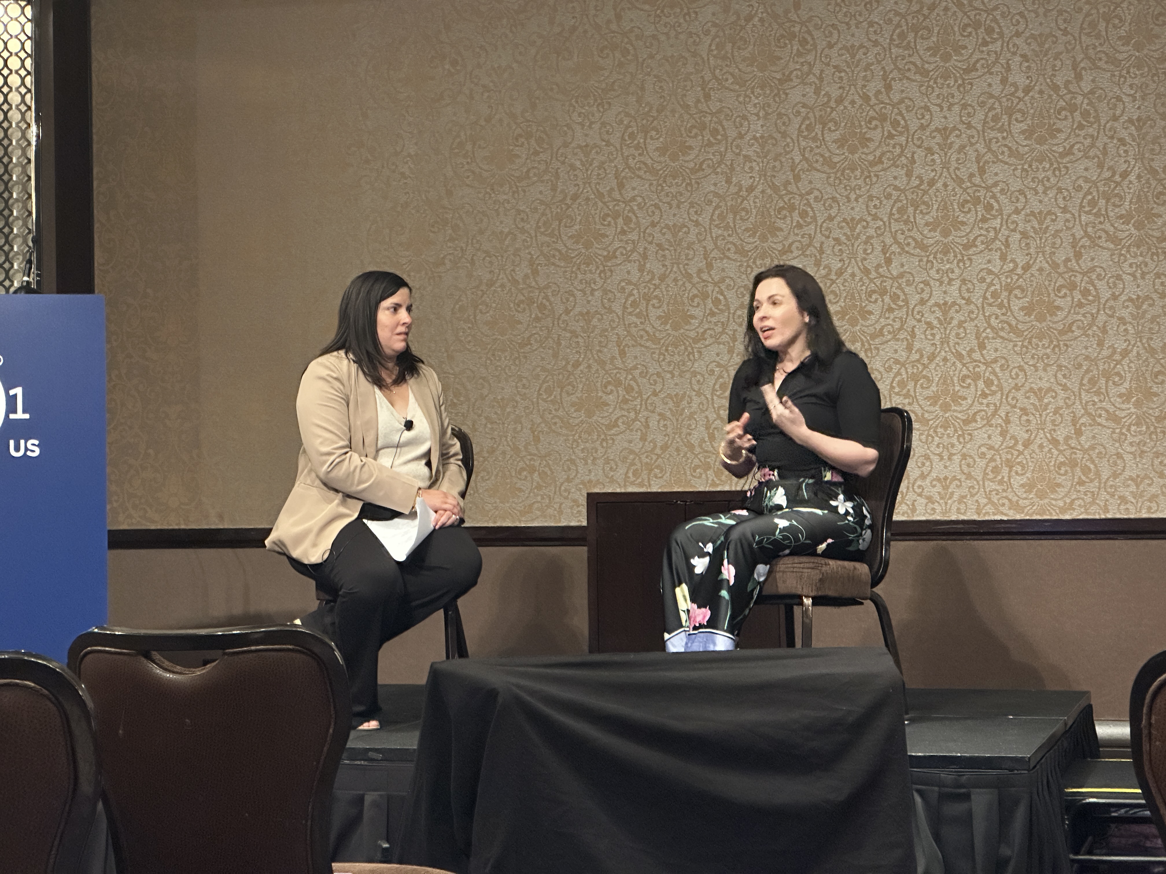 Norma Crockett, GS1 US (left) and LC Ede, Sysco Corporation (right) at GS1 connects this week in Las Vegas.