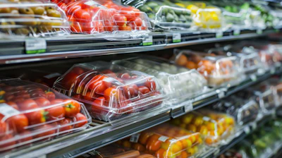 PET thermoforms, which include clamshells, trays, cups, and tubs commonly used for fresh produce and prepared foods. Food packaging accounted for approximately 79% of reported PET thermoform sales in 2024.