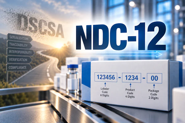 For pharmaceutical manufacturers still consumed with Drug Supply Chain Security Act (DSCSA) implementation and exception handling, another major industry transition is quickly moving onto the agenda: the shift to the 12-digit National Drug Code (NDC).
