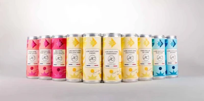 The aluminum can is reportedly 92% lighter than an equivalent glass bottle.